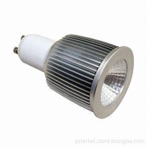 GU10 LED spotlight bulb with warm white/pure white/cold white CCT, indoor lighting